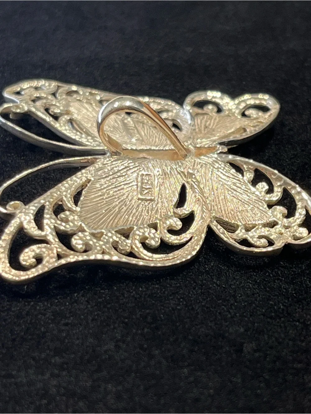 Vintage Sterling Silver Mother of Pearl Inlay Pendant